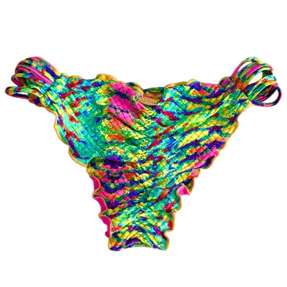 Luli Fama Oasis Babe Strappy Ruched Back Bottom - Picture 9 of 15